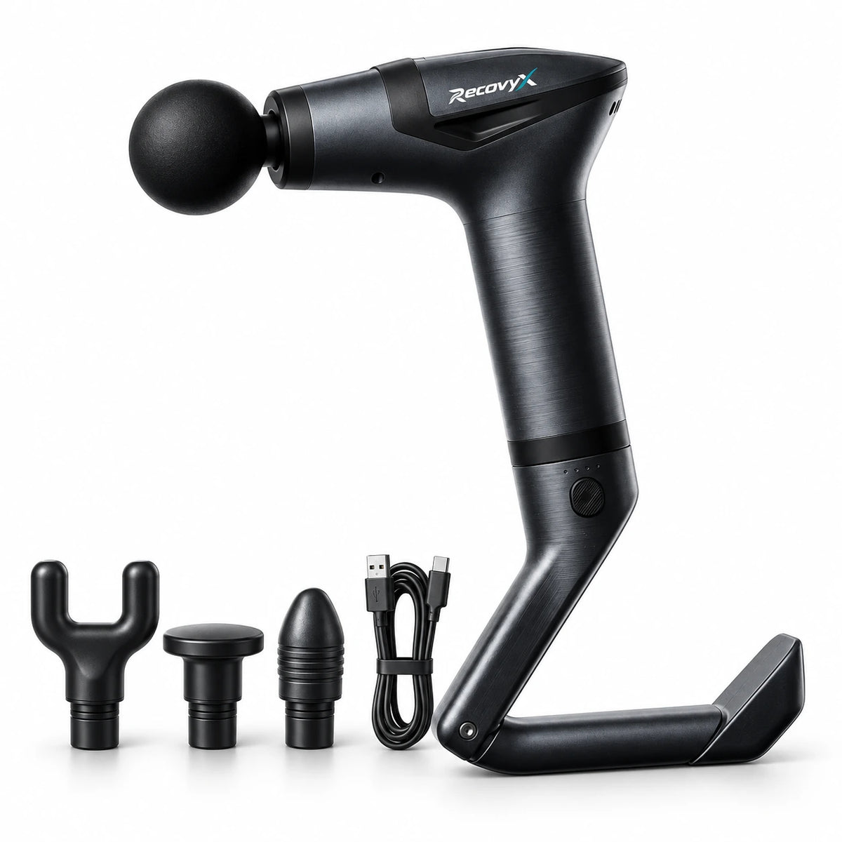 Pistolet de massage longue poignée – 12 vitesses | Recovyx