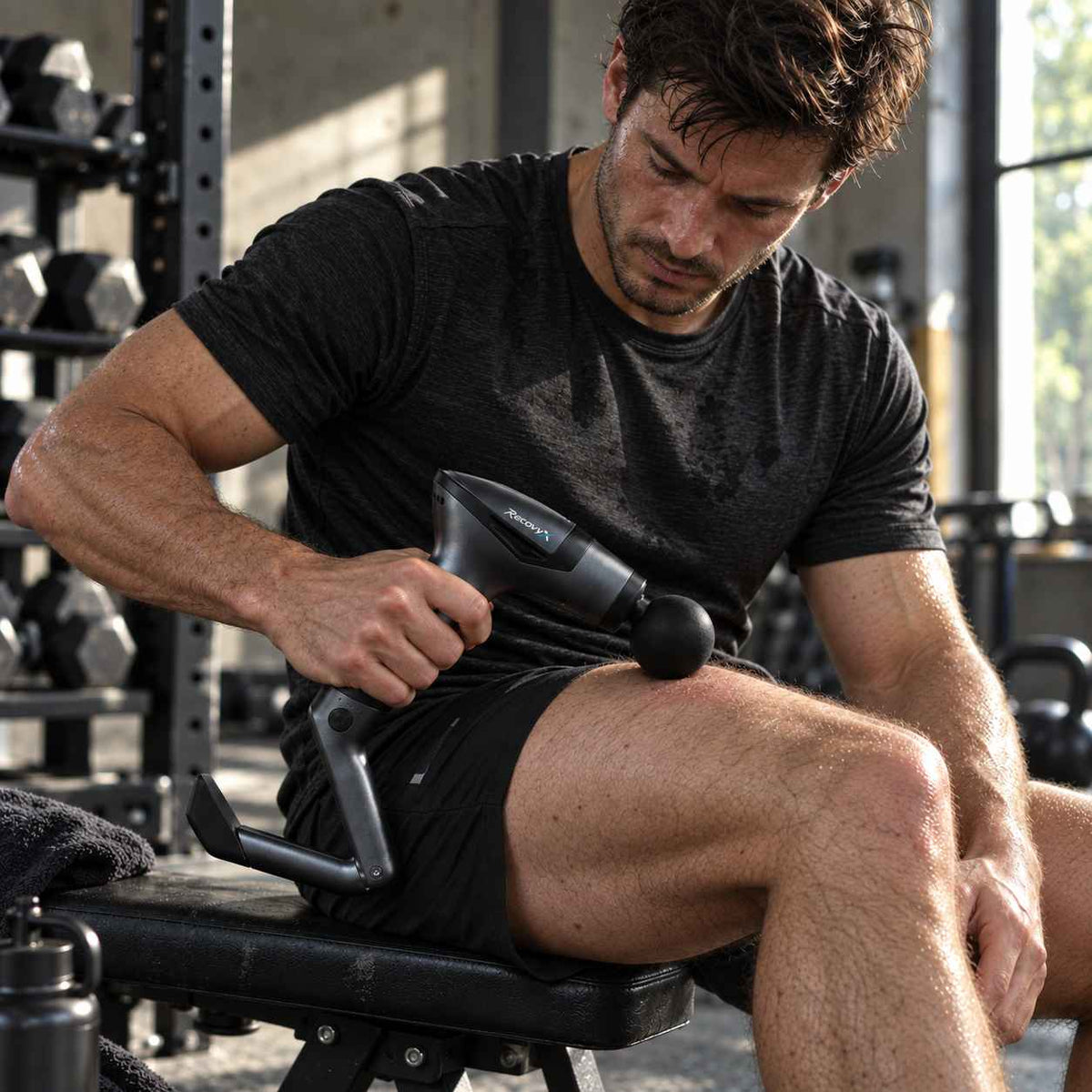 Recovyx Pistolet de massage longue poignée – Massez-vous le dos sans aide