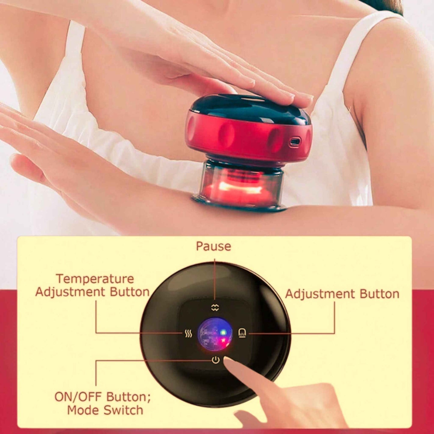Smart Heated Cupping Massager – Deep Relief & Recovery in Minutes! - RecoVYX
