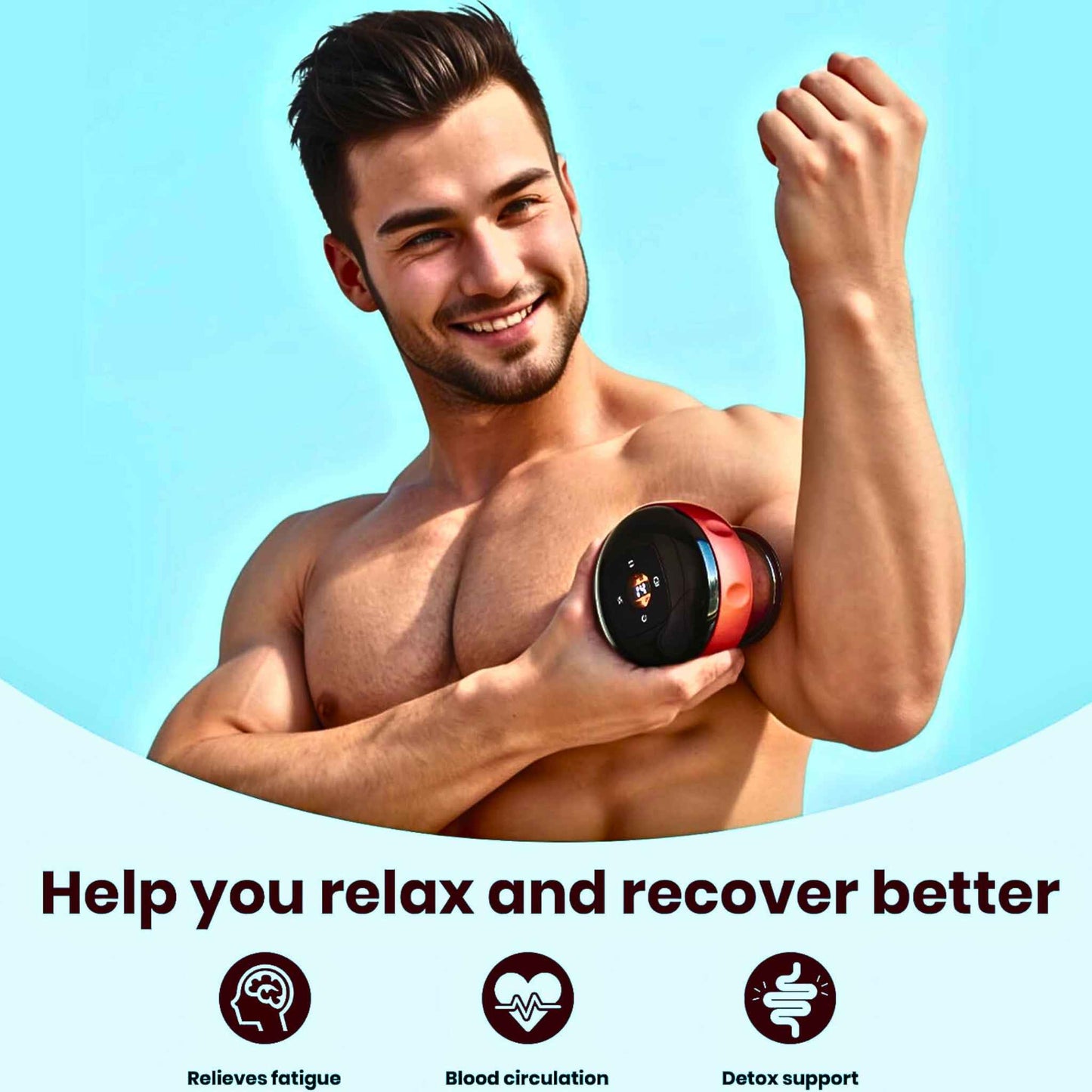 Smart Heated Cupping Massager – Deep Relief & Recovery in Minutes! - RecoVYX