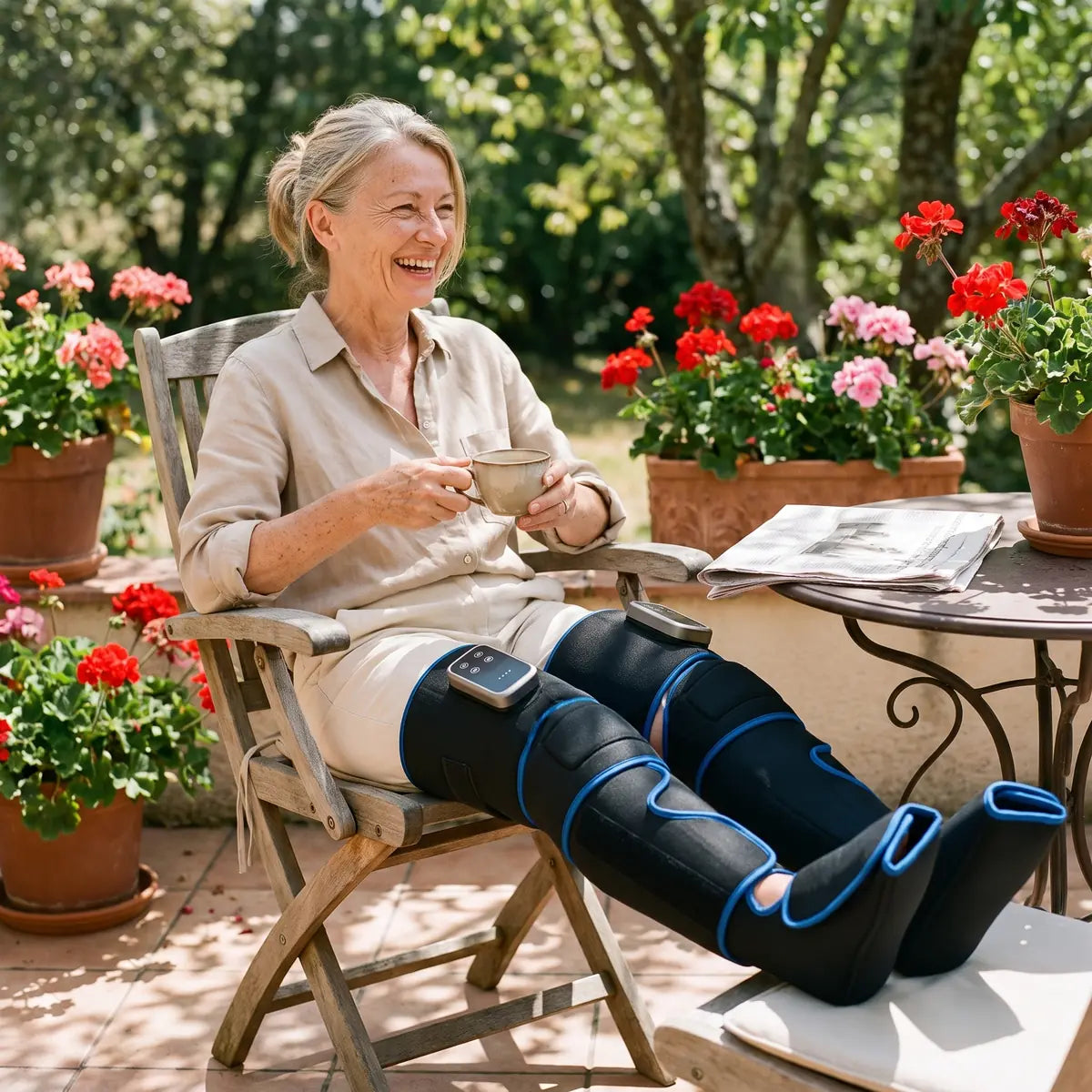 Recovyx AirWave Pro – Bottes de pressothérapie pour jambes fatiguées