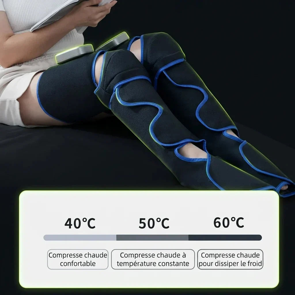 Recovyx AirWave Pro – Bottes de pressothérapie pour jambes fatiguées