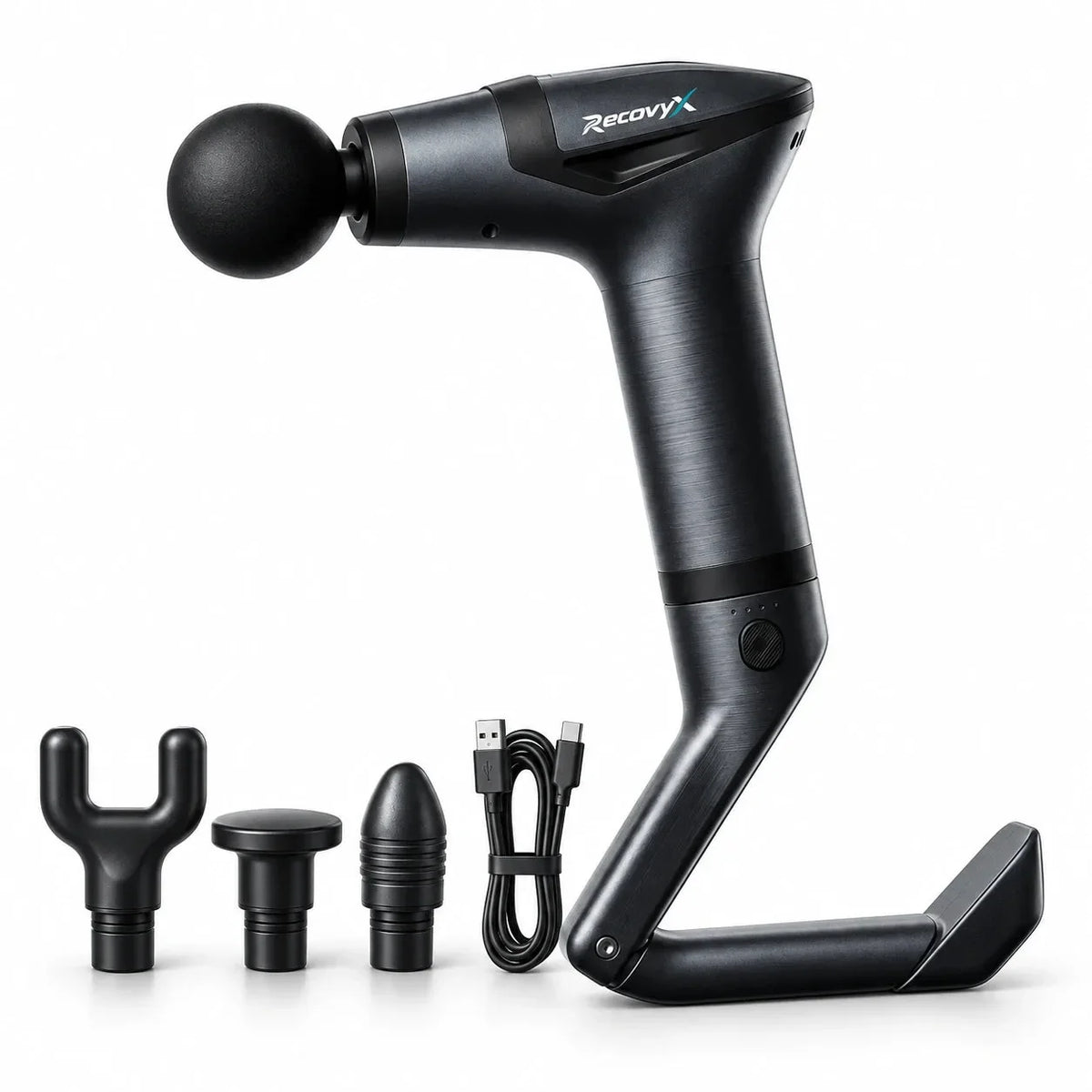 Recovyx Pistolet de massage longue poignée – Massez-vous le dos sans aide