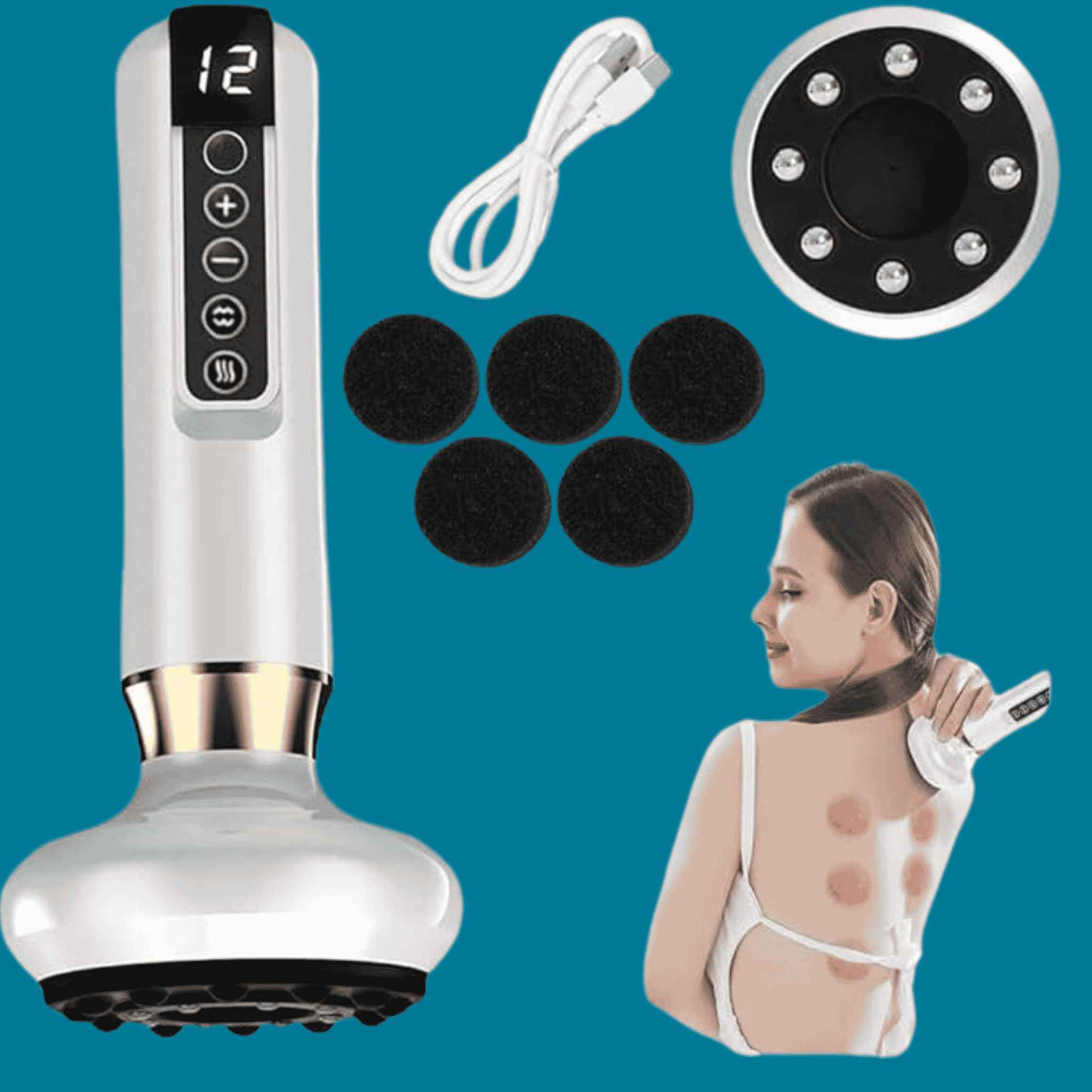 π₯ Smart Infrared Cupping & Cellulite Massager β 12 Levels Suction!