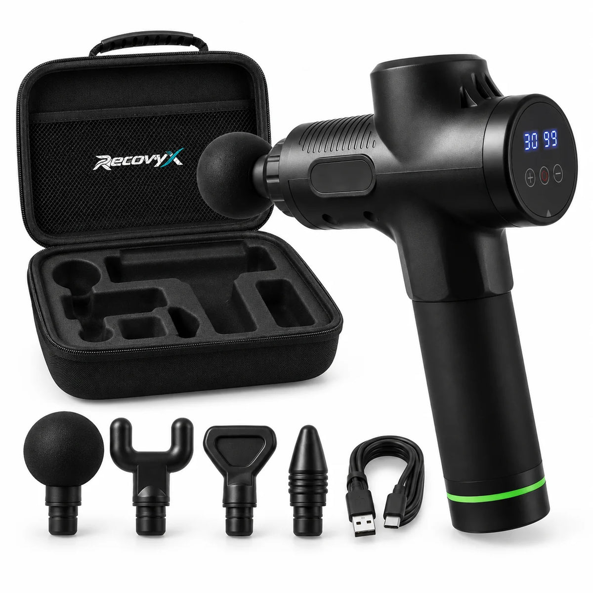 Pistolet de massage chaud/froid – 6 vitesses | Recovyx