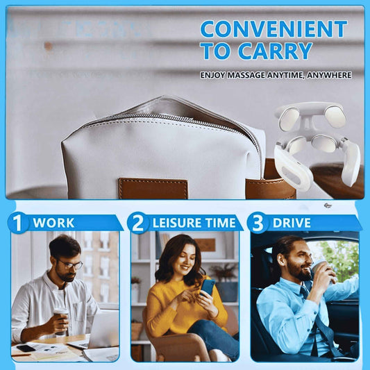 4 Heads Heated Smart Neck & Shoulder Massager – Deep Tissue Relief! - RecoVYX