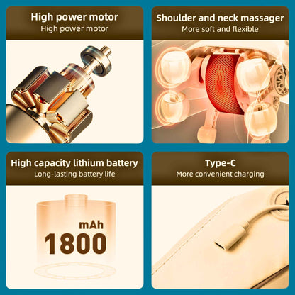 🔥 Smart Heated Neck & Shoulder Massager Wrap – Feel Relief in Minutes! 🔥 - RecoVYX