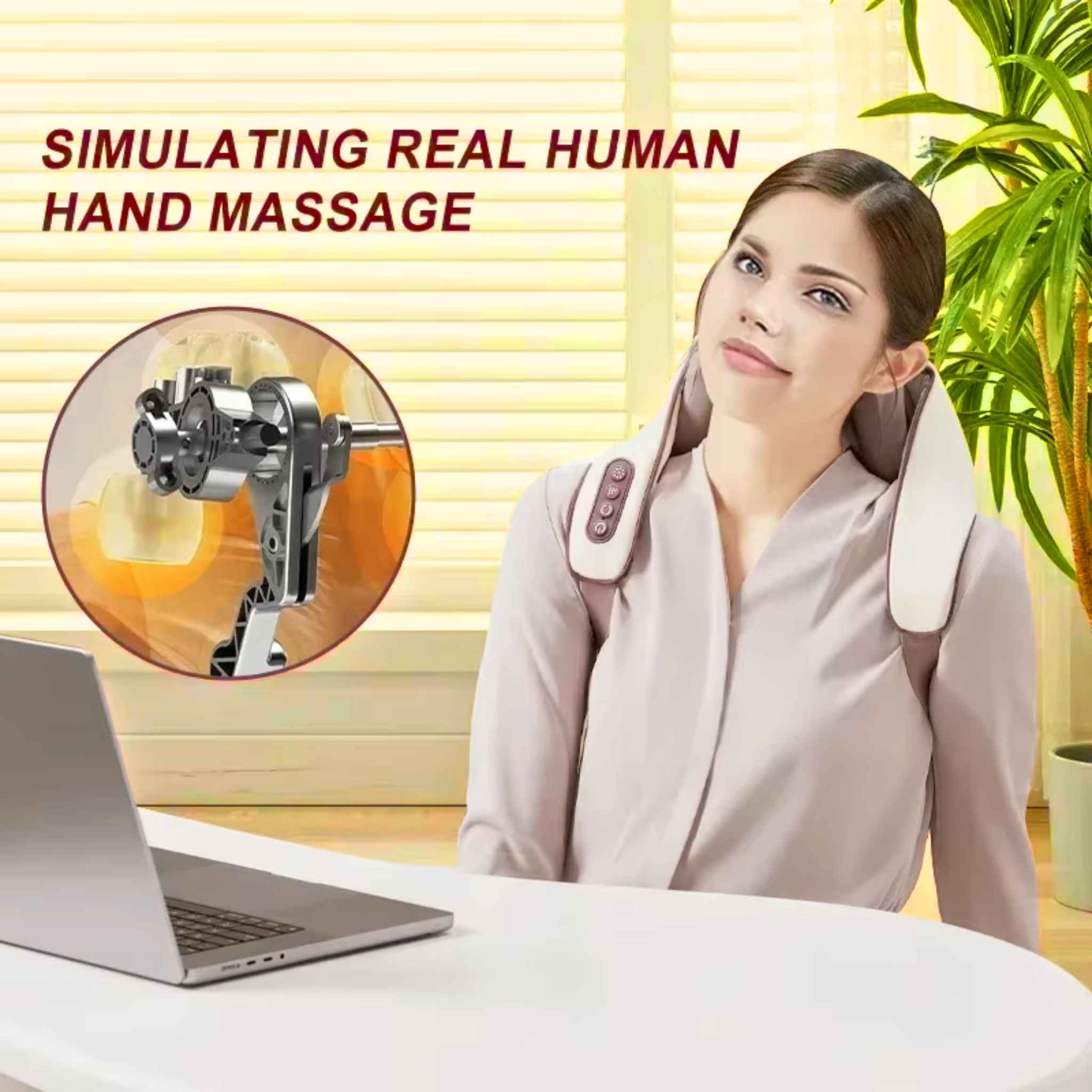 🔥 Smart Heated Neck & Shoulder Massager Wrap – Feel Relief in Minutes! 🔥 - RecoVYX