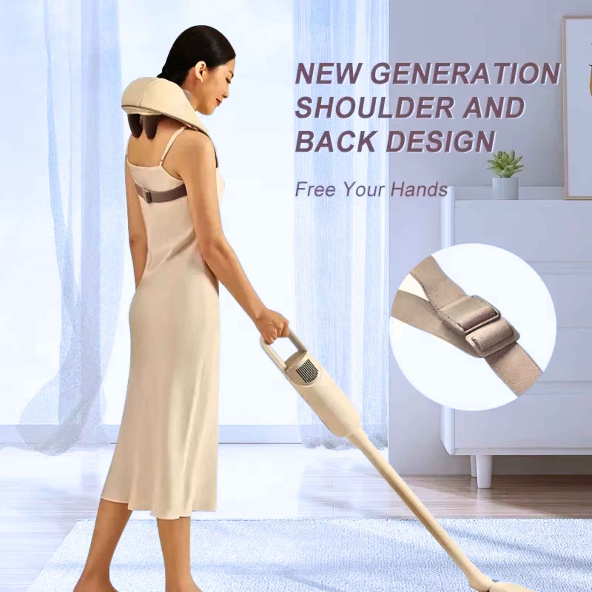 🔥 Smart Heated Neck & Shoulder Massager Wrap – Feel Relief in Minutes! 🔥 - RecoVYX