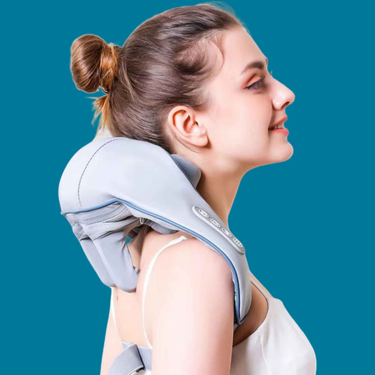 🔥 Smart Heated Neck & Shoulder Massager Wrap – Feel Relief in Minutes! 🔥 - RecoVYX
