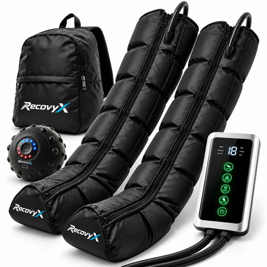 Recovyx AirWave Pro – Bottes de pressothérapie pour jambes lourdes