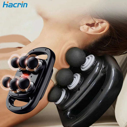 Fascia Gun Muscle Massager Six Heads High Frequency