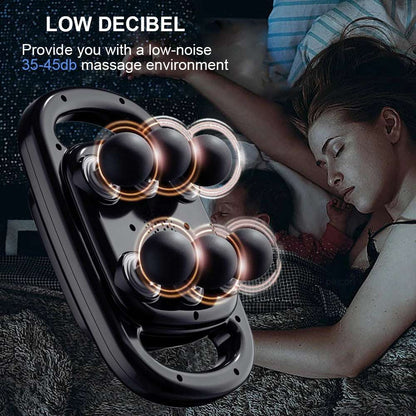 Fascia Gun Muscle Massager Six Heads High Frequency