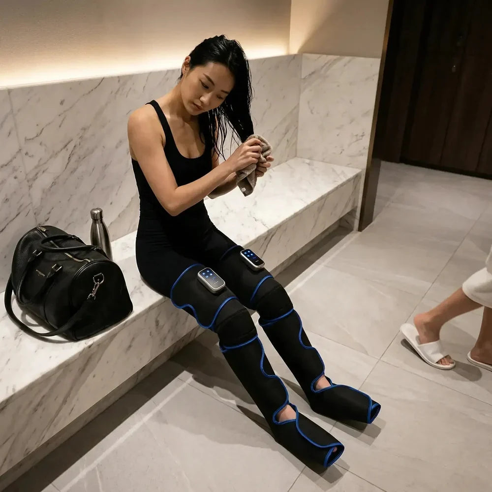 Recovyx AirWave Pro – Bottes de pressothérapie pour jambes fatiguées