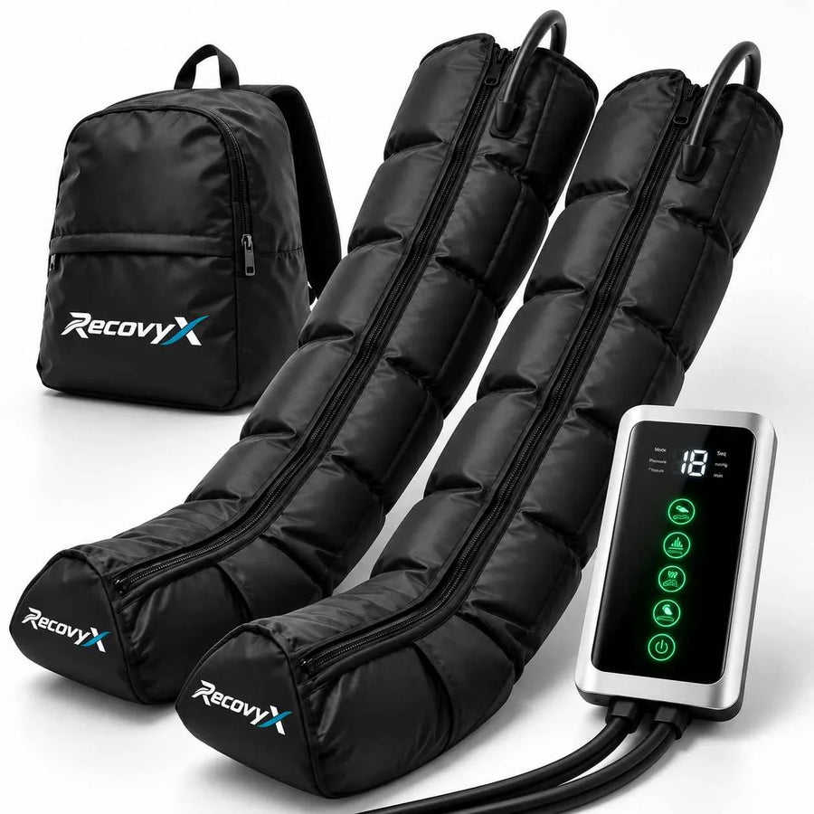 Recovyx AirWave Pro – Bottes de pressothérapie pour jambes lourdes