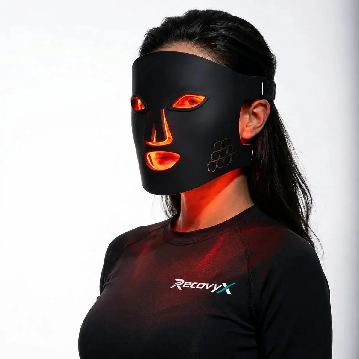 Recovyx Masque LED visage – Lumière rouge pour votre routine du soir