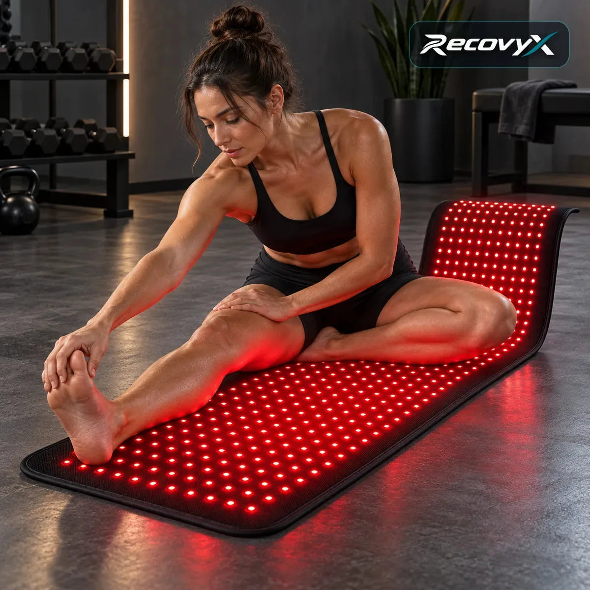 Recovyx Tapis LED – Lumière rouge et infrarouge pour tout le corps