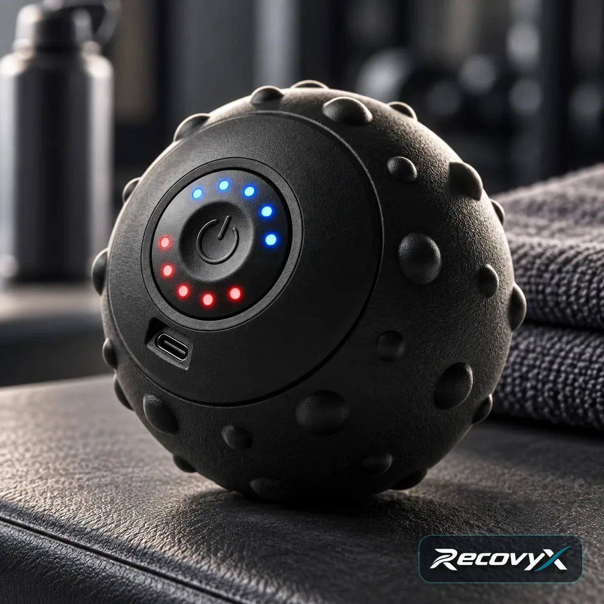 Recovyx Balle de massage vibrante – Se glisse dans votre sac de sport