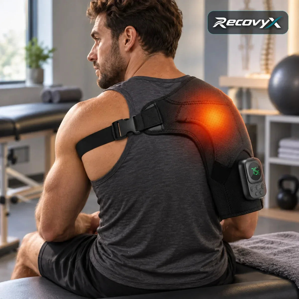 Recovyx Masseur chauffant – Épaules, dos et nuque