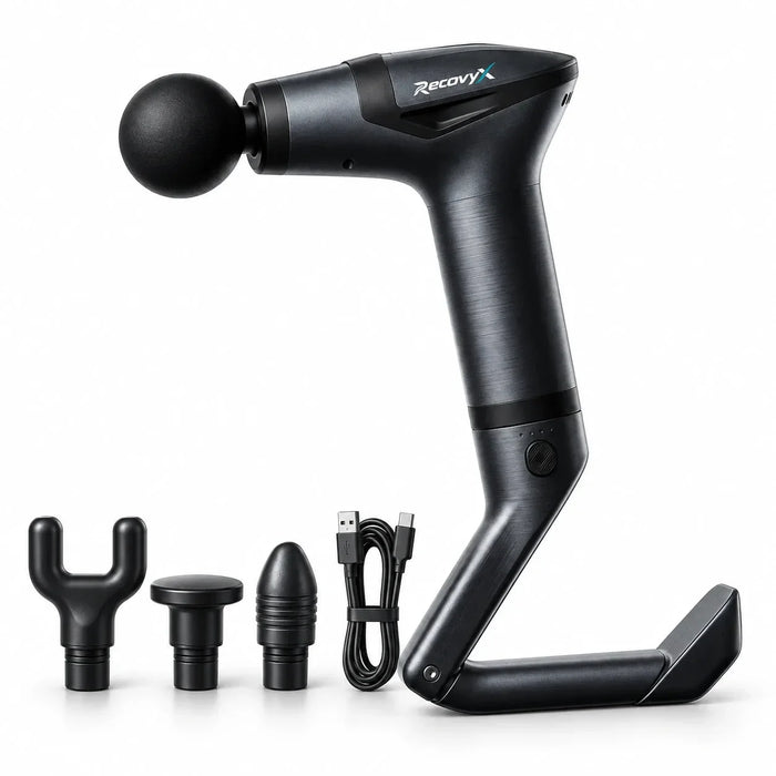 Recovyx Long-Handle Massage Gun – Reach Your Own Back