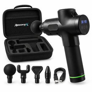 Recovyx Hot & Cold Massage Gun – Six Speeds, Two Temperatures