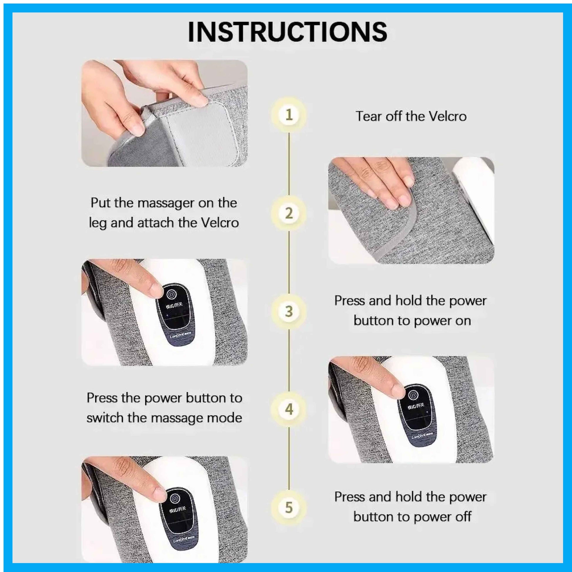 Recovyx Pulse Calf Massager for Pain Relief - RecoVYX