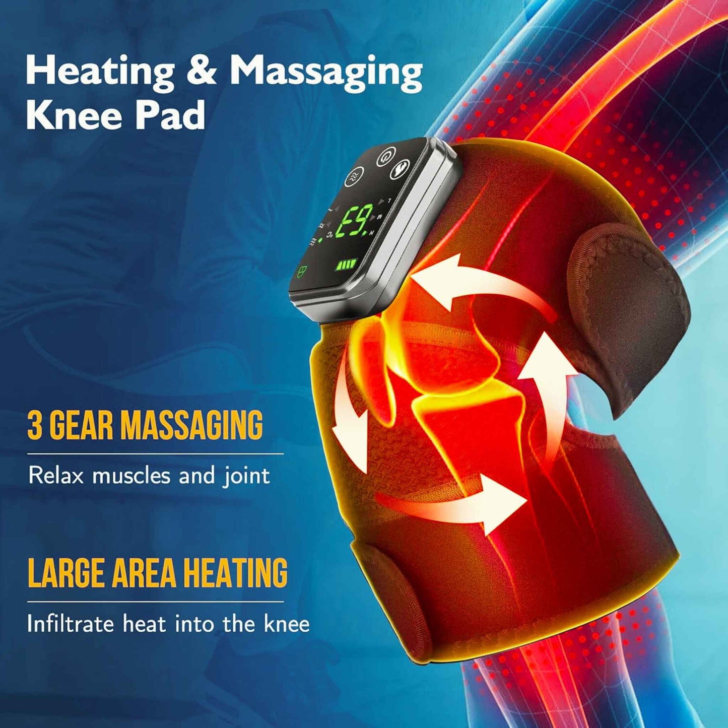 Recovyx RedRelief™ Portable Recovery Pad - Red Light, Heat & Vibration in One! - RecoVYX