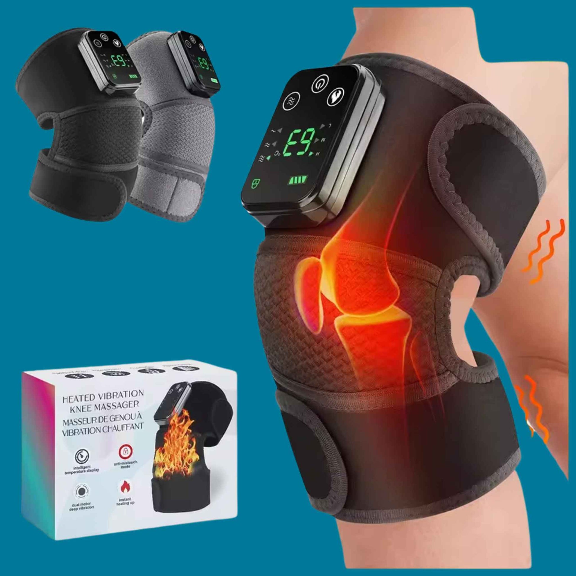 Recovyx RedRelief™ Portable Recovery Pad - Red Light, Heat & Vibration in One! - RecoVYX